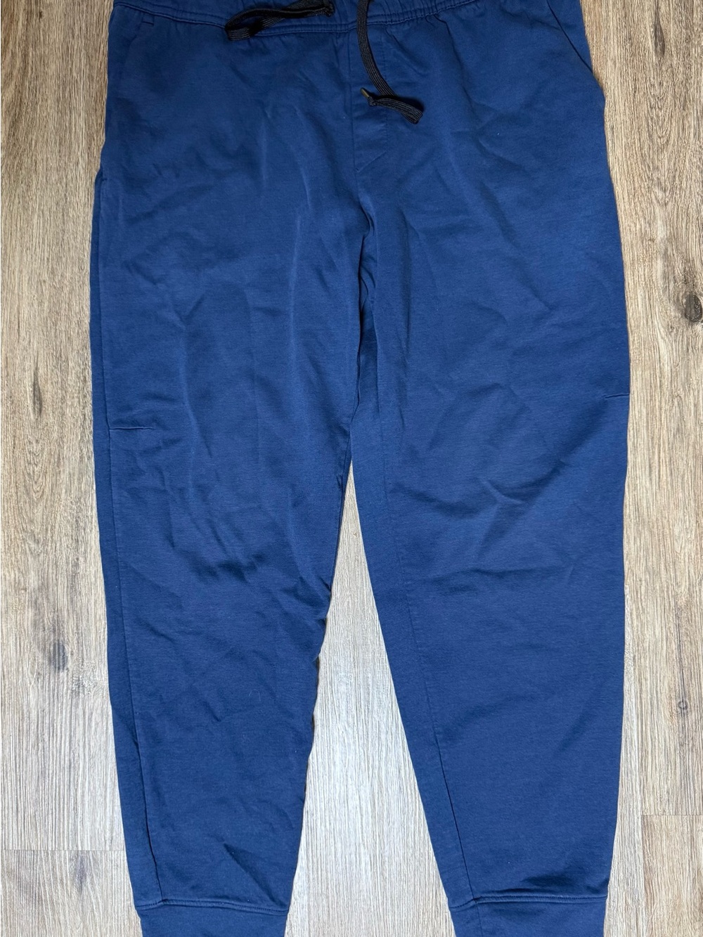 Mossimo Supply Co. Navy Drawstring Joggers with Elastic Cuffs
